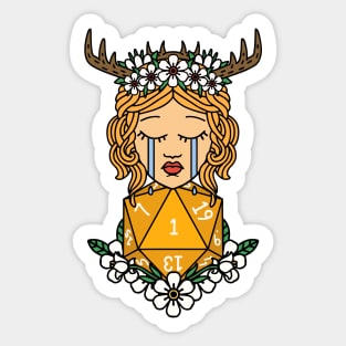 Natural one and Druid Sticker